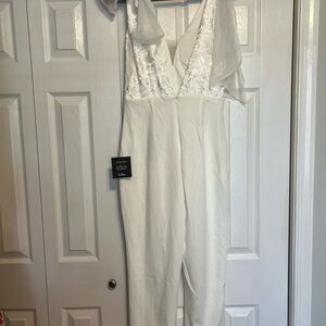 Elegant White Lace Jumpsuit